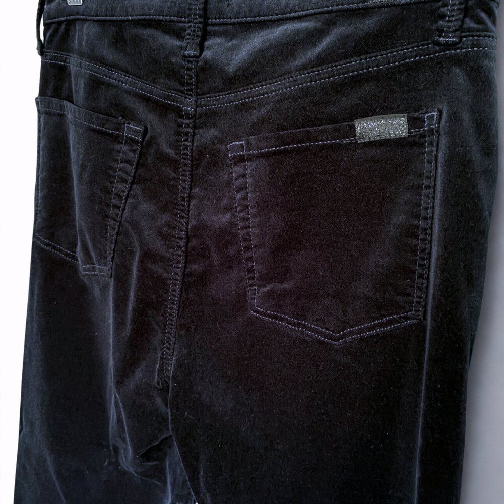 7 for all Mankind Midnight Navy Velvet The High Waist Ankle Skinny Jeans Sz 29 - Picture 4 of 5